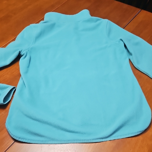 L.L. Bean Teal Fleece Jacket - Picture 5 of 10